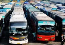 Jelang Mudik, Sejumlah Bus di Kendari Tak Layak Beroperasi ilustrasi bus