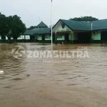 Akibat Sungai Sidodadi Meluap, Makodim 1416 Muna Terendam Banjir Akibat Sungai Sidodadi Meluap, Makodim 1416 Muna Terendam Banjir