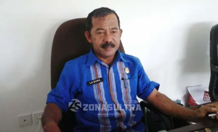 Kepala bidang (Kabid) Distribusi dan Pengembangan Perdagangan Dinas Perdagangan Kabupaten Buton, La Sura