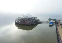 Masjid Al Alam Belum Rampung, Pemprov Sultra Gelar Sholat Idul Adha di Eks MTQ Kendari Masid Al alam, masjid Al alam sultra, masjid agung sultra