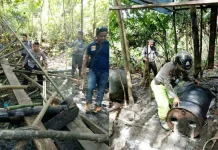 Jelang Idul Fitri, Polsek Bonegunu Razia Pabrik Miras Jelang Idul Fitri, Polsek Bonegunu Razia Pabrik Miras