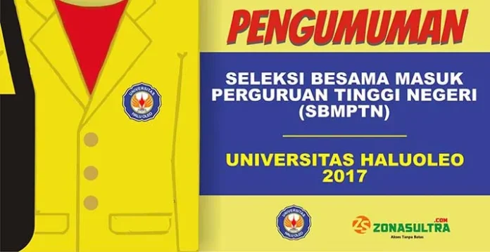 pengumuman sbmptn 2017 uho, zonasultra