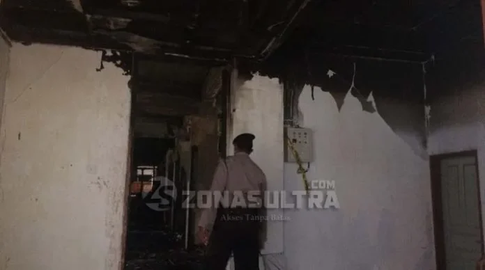 kebakaran kantor walikota kendari