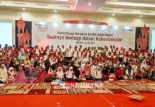 Telkomsel Berbagi dalam Kebersamaan dengan 350 Anak Yatim Piatu