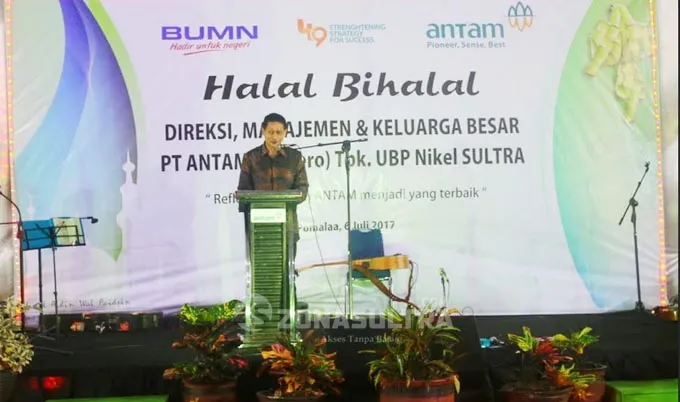 antam PT Antam Gelar Halal Bihalal dengan Direksi dan Karyawannya di Pomalaa