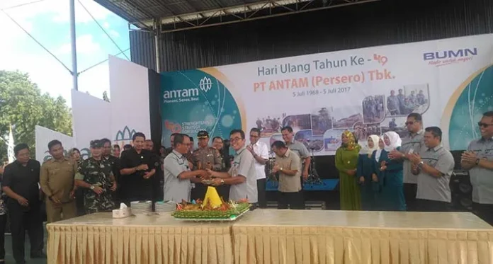 antam_potongan_tumpeng HUT ke 49, Ini Capaian Terbesar PT Antam UBPN Sultra