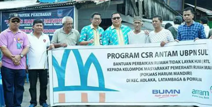 Sinergi dengan Pemda Kolaka, CSR Antam Bangun Rumah Layak Huni