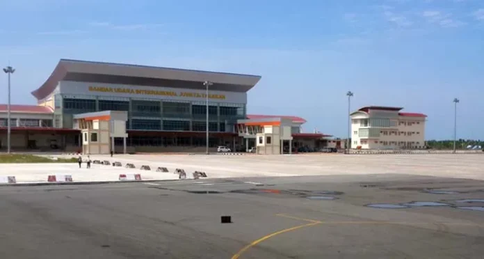 Unik, Dinas Pariwisata Kaltara Sambut Turis Tiongkok dengan Water Canon