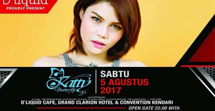 Siap-siap, DJ Katty Butterfly Bakal Gemparkan Liquid Kendari