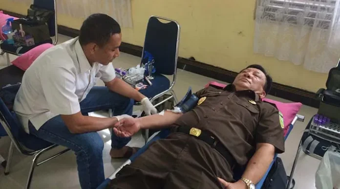 Sambut Hari Adyaksa ke- 57, Kejati Sultra Gelar Donor Darah
