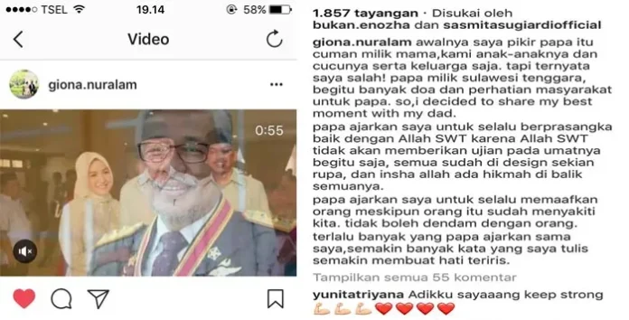 Sedih Bercampur Bangga, Ini Ungkapan Hati Anak Sulung Nur Alam di Sosmed