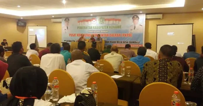 Pemda Konawe Kuatkan Perekonomian Masyarakat Desa Melalui BUMDes