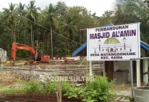 Tak Dapat Bantuan Pemda, Warga Desa Matanggonawe Bangun Masjid dengan Swadaya Tak Dapat Bantuan Pemda, Warga Desa Matanggonawe Bangun Masjid dengan Swadaya