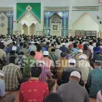 Nur Alam Ditahan KPK, Ini Pesan Khotib Jumat Masjid Agung untuk Masyarakat Sultra salat jumat masjid agung al kautsar kendari sultra, masjid agung sultra