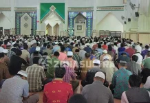 Nur Alam Ditahan KPK, Ini Pesan Khotib Jumat Masjid Agung untuk Masyarakat Sultra salat jumat masjid agung al kautsar kendari sultra, masjid agung sultra