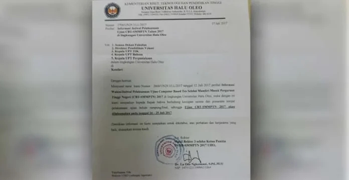 Ditunda Hingga Dua Kali, Peserta Tes SMMPTN UHO Merasa di "PHP"