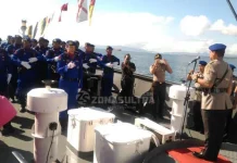 Tabur Bunga di Perairan Bungku Toko, Ini Harapan Kapolda Sultra Tabur Bunga di Perairan Bungku Toko, Ini Harapan Kapolda Sultra