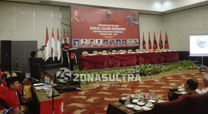 PDIP Sultra Gelar Pemaparan Visi Misi, 4 Balon Gubernur Tidak Hadir