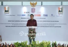 Awal Tahun E-KTP Seluruh Indonesia Dipastikan Selesai MENDAGRI - Tjahjo Kumolo di Palza UOB, Thamrin Jakarta Pusat, Senin (7/8/2017). (Rizki Arifiani/ZONASULTRA.COM)