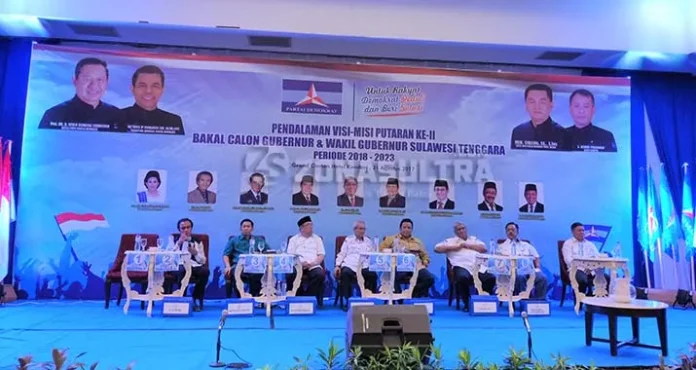 balon_demokrat Seluruh Balon Gubernur Sultra Bakal Ciptakan Birokrasi Bebas Korupsi