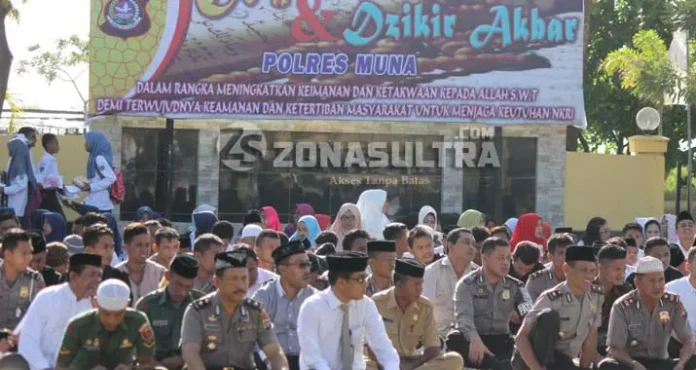 Polres Muna Gelar Doa dan Dzikir Akbar