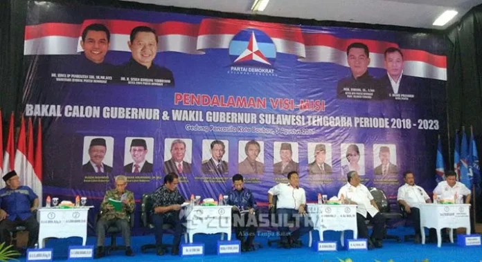 7 Balon Gubernur dan Satu Balon Wagub Hadiri Visi-Misi Demokrat