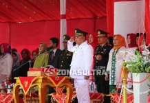 Upacara HUT RI ke 72, Bupati Konawe Pamit Pada Warganya Upacara HUT RI ke 72, Bupati Konawe Pamit Pada Warganya