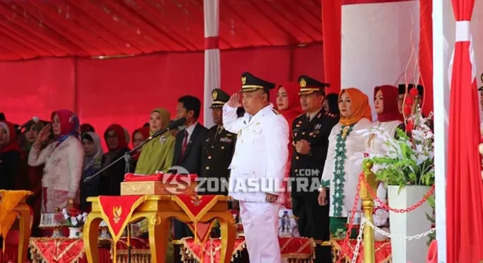 Upacara HUT RI ke 72, Bupati Konawe Pamit Pada Warganya