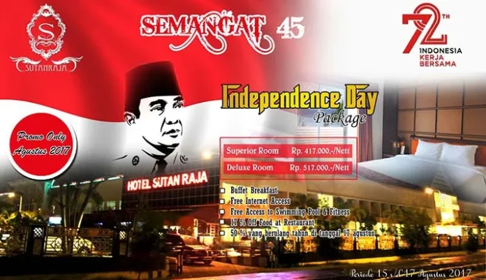 Rayakan HUT RI ke 72 , Hotel Sutan Raja Kolaka Siapkan Promo Independence Day Package