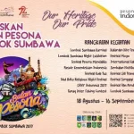 Pesona Lombok Sumbawa Resmi Digelar, 23 Event Disiapkan Sebulan Penuh Pesona Lombok Sumbawa