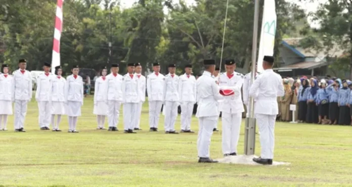 Berikut Tim Paskibraka Upacara HUT RI ke 72 di PT Antam UBPN Sultra