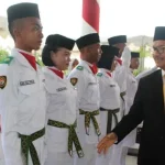 Bupati Konsel Kukuhkan 75 Personil Paskibraka Bupati Konsel Kukuhkan 75 Personil Paskibraka