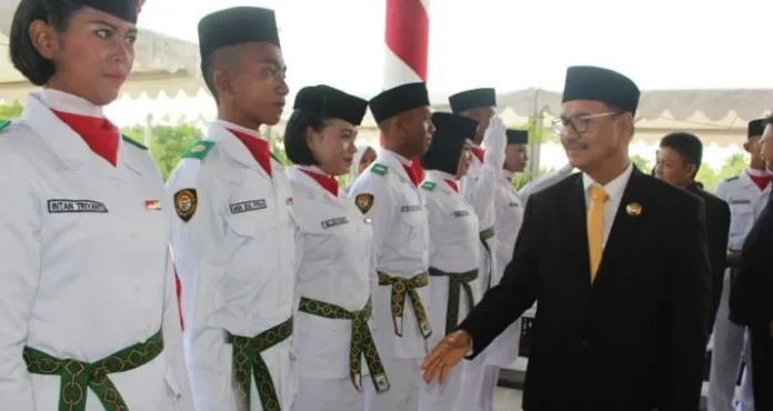 Bupati Konsel Kukuhkan 75 Personil Paskibraka