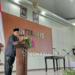Begini Wejangan Plt Gubernur Pada Dua Kepala Daerah Yang Dilantik Pelaksana tugas (Plt) Gubenur Provinsi Sulawesi Tenggara (Sultra) Saleh Lasata