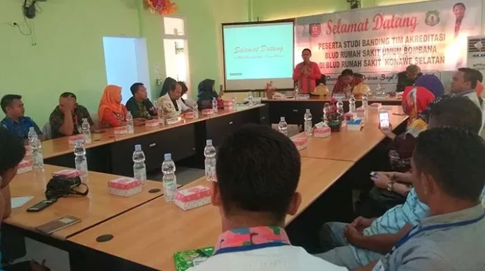 Terakreditasi Bintang Satu, RSUD Konsel Jadi Tempat Studi Banding Tim Akreditasi RSUD Bombana