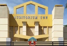 Mahasiswa KKN USN Kolaka Sosialisai Program Training Web Personal dan Media Pembelajaran di Wawotobi Gedung Auditorium USN