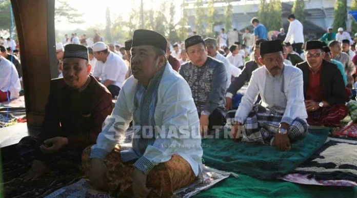 Asrun dan ADP Salat Idul Adha di Lapangan Lakidende
