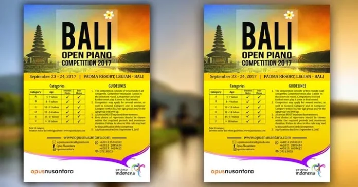 Bali Open Piano Competition 2017