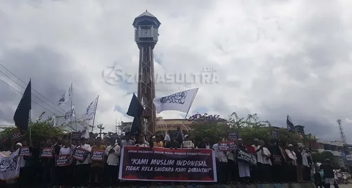 Demo Selamatkan Rohingya, Massa Minta Presiden Kirim TNI ke Myanmar