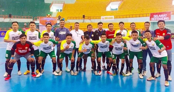 futsal_ffi Masuk Semifinal, Tim Futsal Sultra Target Menang Hadapi Jawa Barat