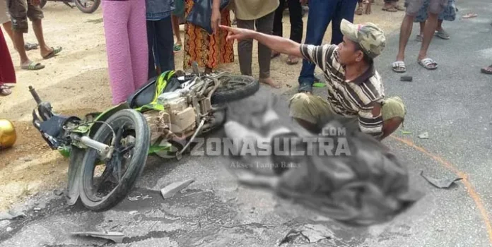 Tabrakan, Satu Pengendara Motor di Konsel Tewas di Tempat
