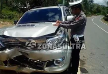 Hilang Kendali Karena Ngantuk, Dua Unit Mobil Tabrakan di Konut Hilang Kendali Karena Ngantuk, Dua Unit Mobil Tabrakan di Konut