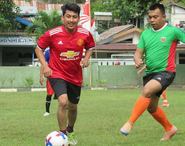 futsal wartawan vs kodim kendari