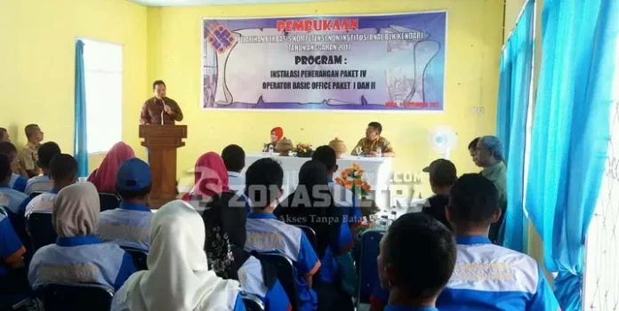 Disnakertrans Muna dan BLK Kendari Gelar Pelatihan Berbasis Kompetensi Non Institusional