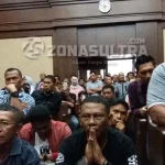 Pasca Dengarkan Vonis, Pendukung Umar Samiun Lesu Pasca Dengarkan Vonis, Pendukung Umar Samiun Lesu
