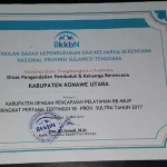 DPPKB Konut Raih Peringkat Pertama PP KB MKJP 2017 Sultra DPPKB Konut Raih Peringkat Pertama PP KB MKJP 2017 Sultra