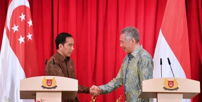 Presiden Republik Indonesia dan Perdana Menteri Singapura