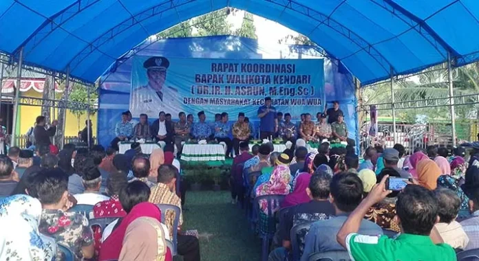 Rapatkor dengan Masyarakat Wuawua, Asrun Pamit dan Beberkan Keberhasilannya Bangun Kendari