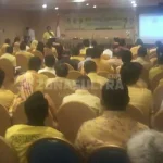 Rusman Emba dan Asrun Diusulkan Golkar se-Sultra Jadi Cagub RIDWAN MUNDUR - Rapat Pimpinan Daerah Khusus (Rapimdasus) Golkar se-Sulawesi Tenggara (Sultra) di Hotel Clarion Kendari, Sabtu (23/9/2017). (Muhamad Taslim Dalma/ZONASULTRA.COM)