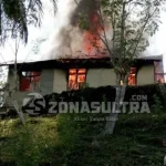 Satu Unit Rumah di Ghonsume Raha Terbakar Satu Unit Rumah di Ghonsume Raha Terbakar